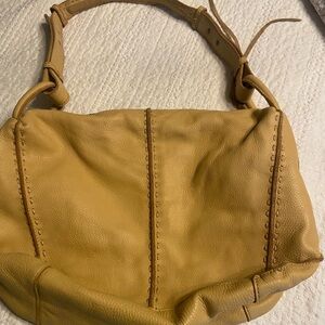 The Sak butter yellow  Leather Hobo shoulder Bag